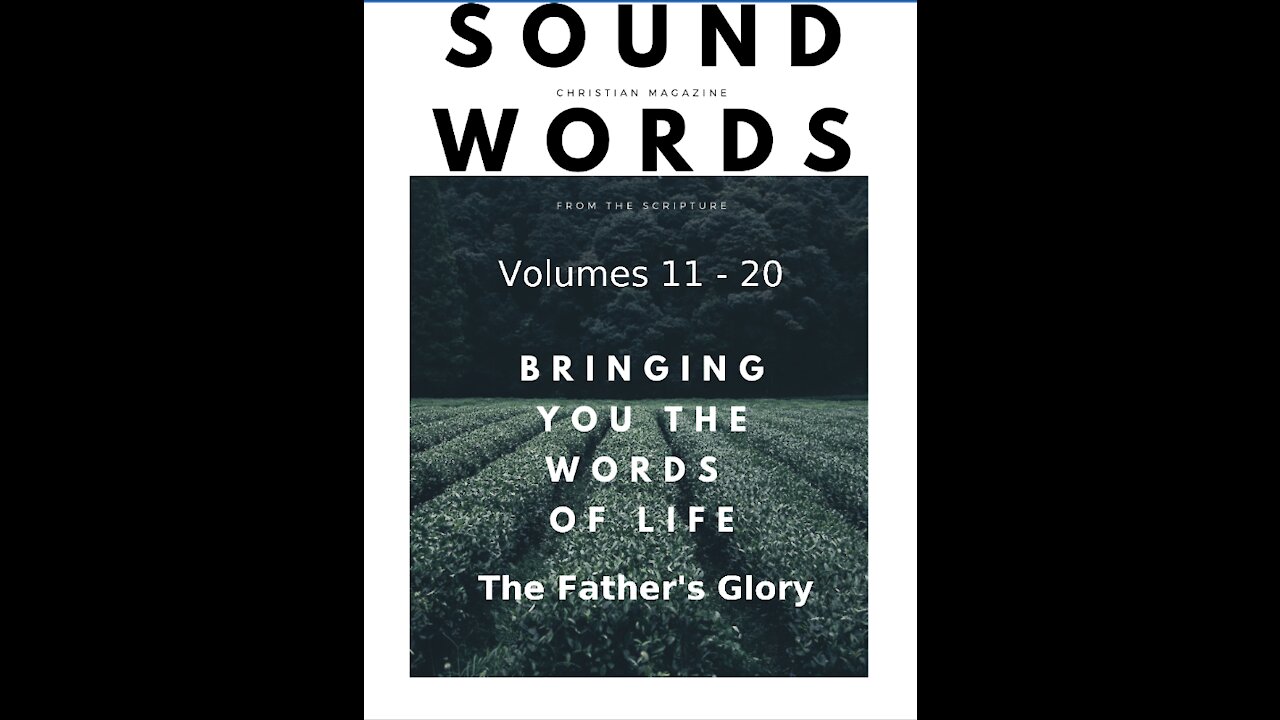 Sound Words, The Father's Glory