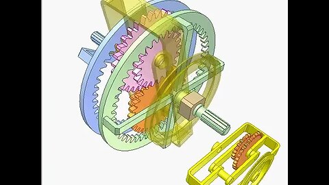 2493 Car differential with internal gears