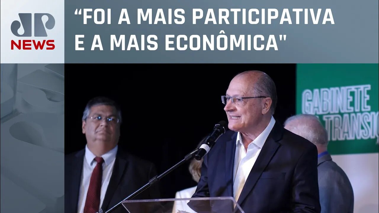 Geraldo Alckmin faz balanço sobre a equipe de transição do governo Lula