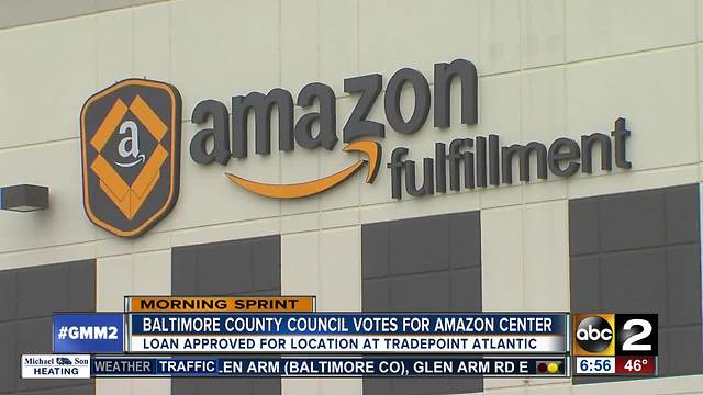 Baltimore Co. council votes in favor of Amazon fulfillment center at Tradepoint Atlantic