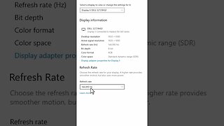 How to overclock your display using windows (refresh rate)😮