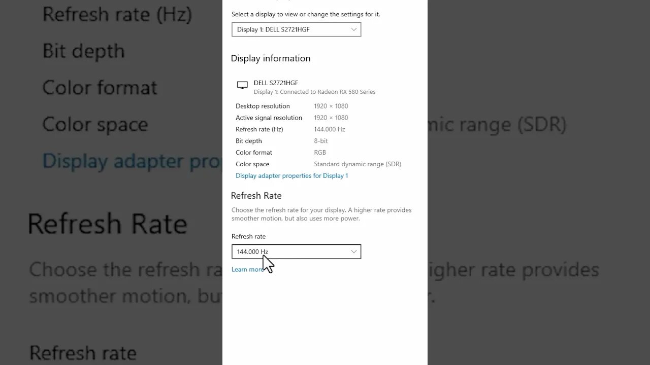 How to overclock your display using windows (refresh rate)😮