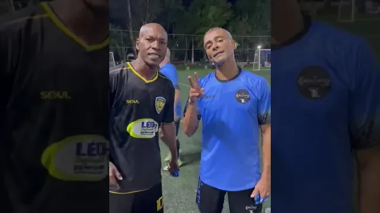 Romário anunciando que estará em Caxias dia 31 de dezembro