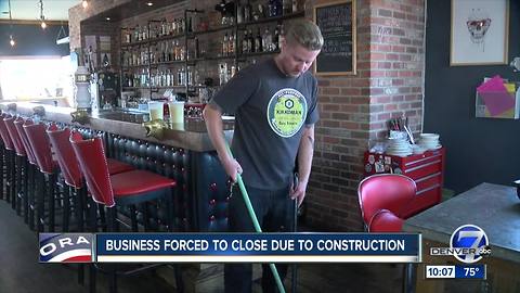 RiNo growth and construction forcing small business to close doors to patrons