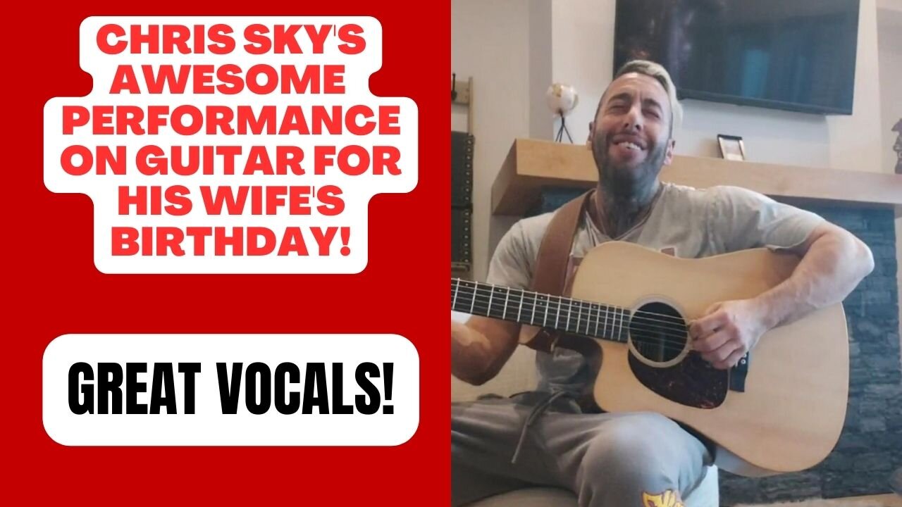 WOW! Chris Sky's Awesome Guitar Solo for his Wife's Birthday!