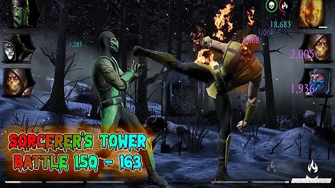 MK Mobile: Sorcerer's Tower Battle 150 - 163 / Battles On Auto