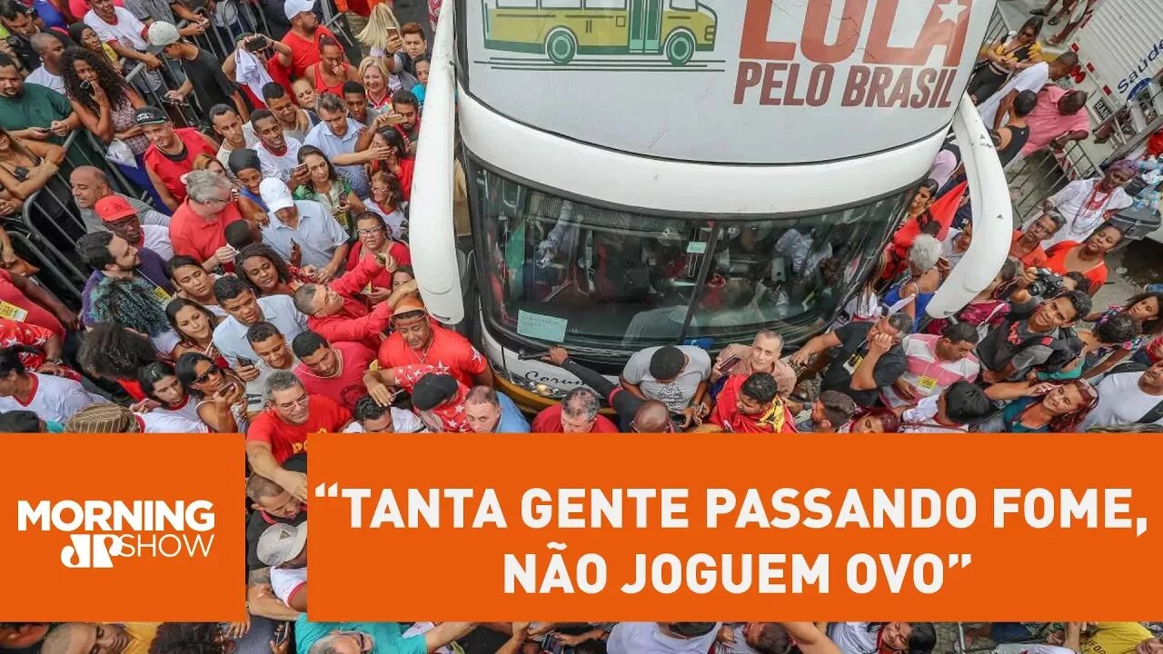 Lula: “tanta gente passando fome, não joguem ovo”