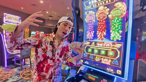 I Hit A TRIPLE BONUS FEATURE On A Las Vegas High Limit Slot Machine!
