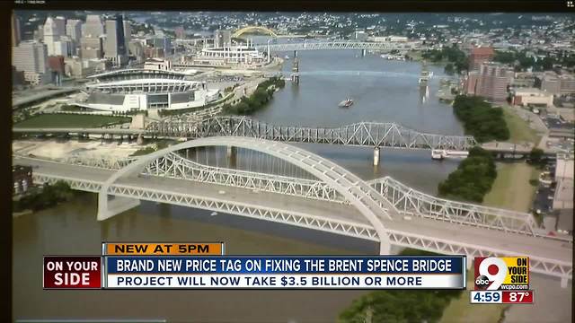 Brand new price tag on fixing the Brent Spence Bridge