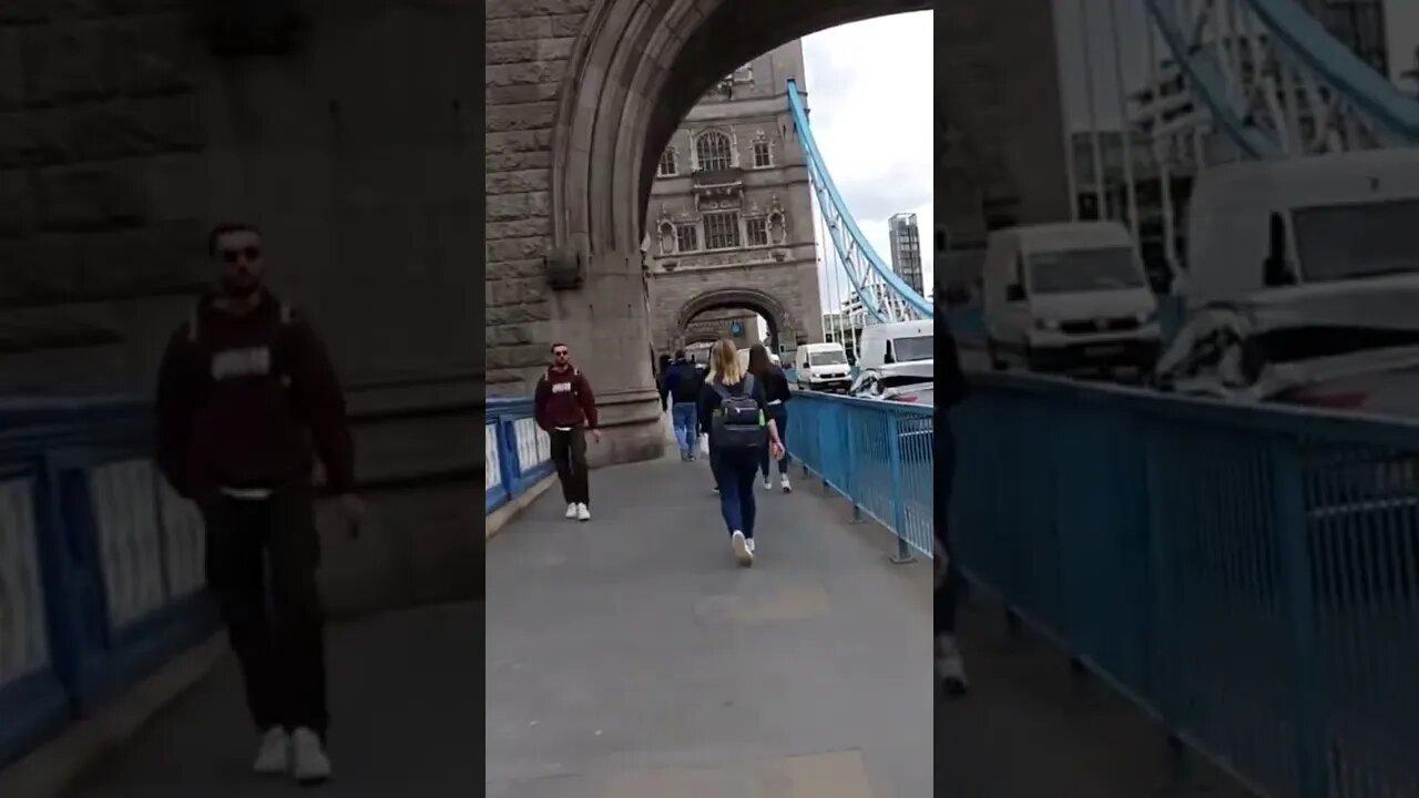 walking the Tower Bridge London 16th May 2023