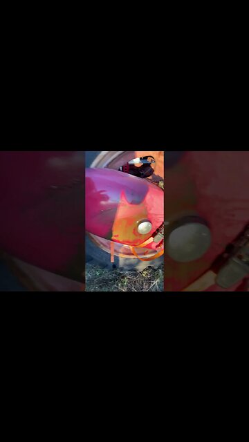 Seeing some results on the Farmall Cub gas tank cleaning project!