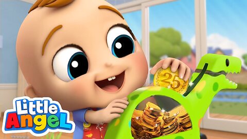 Piggy Bank Song _ Little Angel Kids Songs & Nursery Rhymes (1080p)