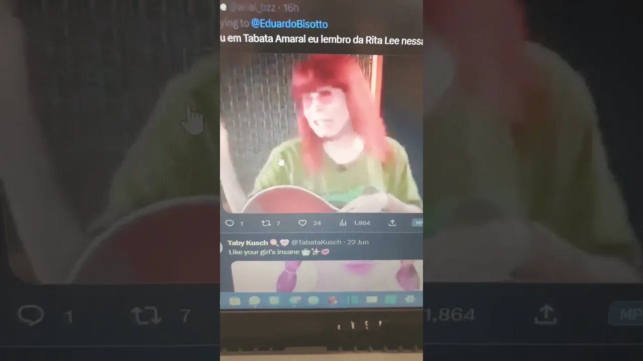 o que eu acho da Tábata Amaral... igual a saudosa Rita Lee