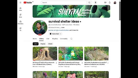 Natural Organic Grounded Woman Build Survival Shelter in the Woods Alone!