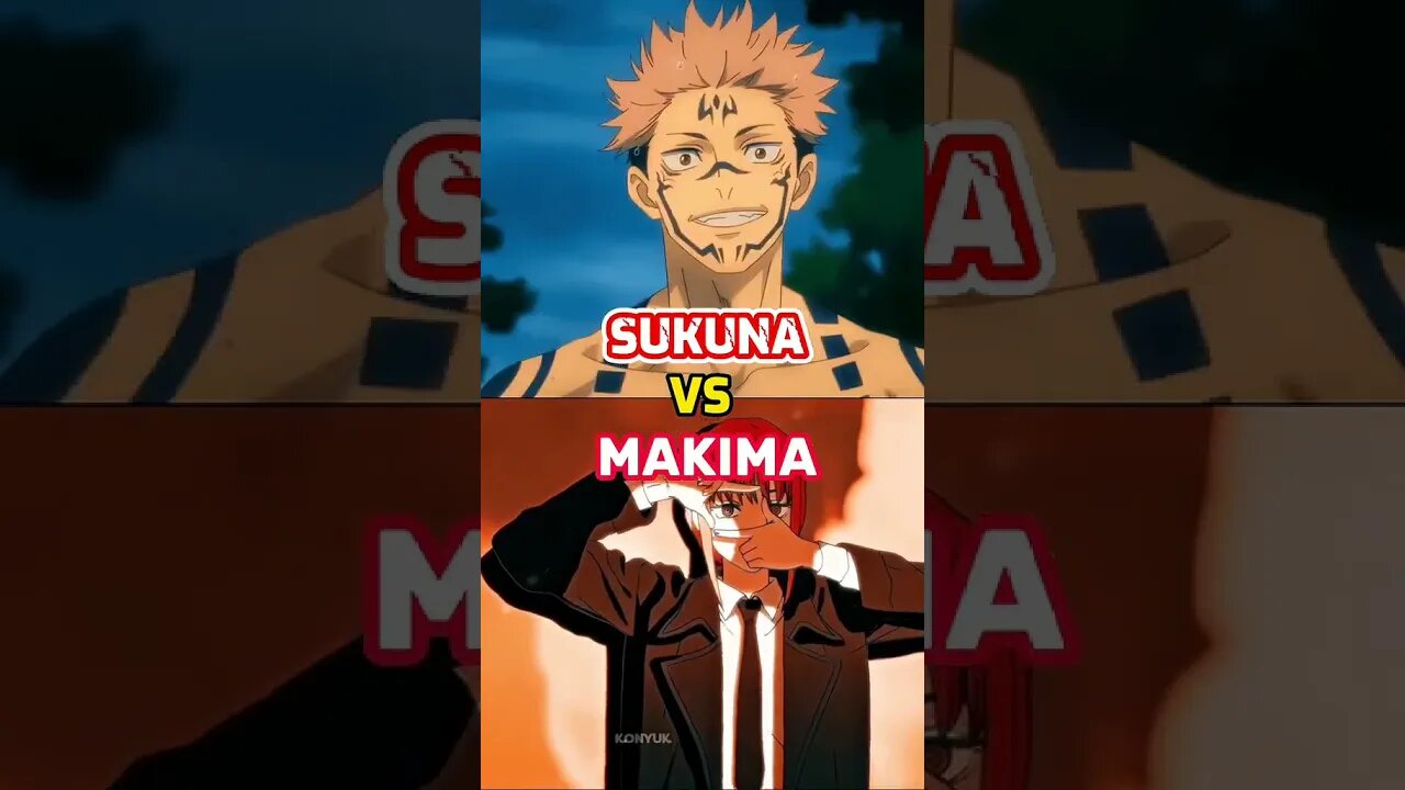 Comparing Makima and Sukuna: Which Anime Character Is Best for You? #anime #shorts