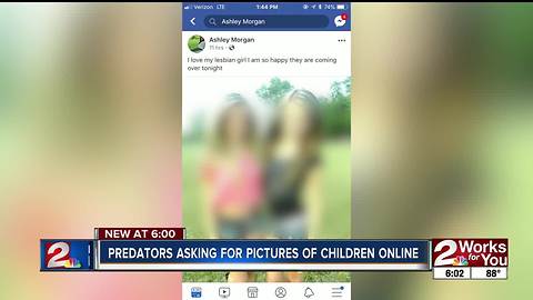 Predators asking for pictures of children online