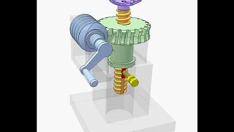 2532 Nut screw and worm jack