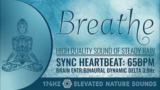 Breathe and Sync Heartbeat to 65bpm Binaural Delta 3.8hz Elevated 174Hz Pure Tone Sleeping Relaxing