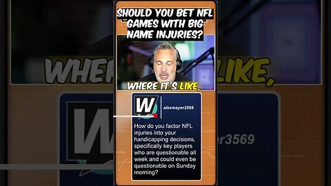 #NFL Betting Tip #1,854 How To Handle Big Name Injuries During The Season. #shorts #nflpicks