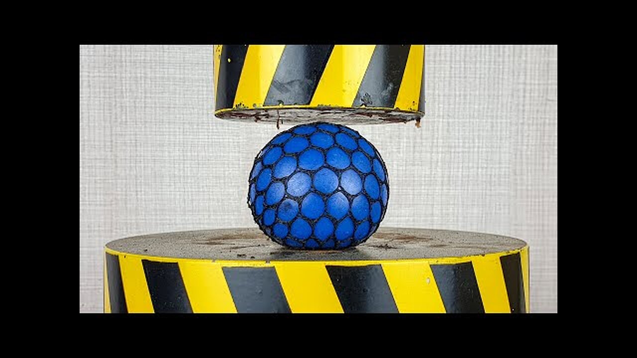 EXPERIMENT HYDRAULIC PRESS 100 TON vs Anti Stress Balls