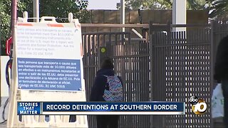 Record detentions at southern border