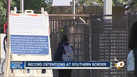 Record detentions at southern border