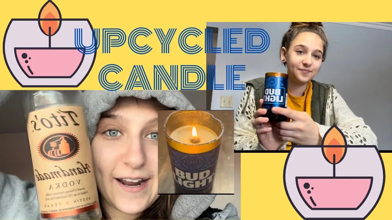 UPCYCLING AN OLD BOTTLE INTO A CANDLE