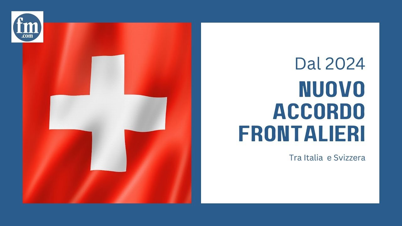 Nuovo accordo fiscale per i NUOVI lavoratori frontalieri italiani con la Svizzera in vigore dal 1 gennaio 2024.Sono 78mila persone che OGNI GIORNO passano il confine italiano per andare a lavorare in Canton Ticino in Svizzera