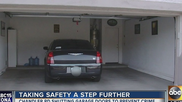 Chandler PD being praised for closing residentsâ garage doors