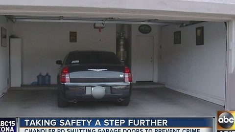 Chandler PD being praised for closing residentsâ garage doors