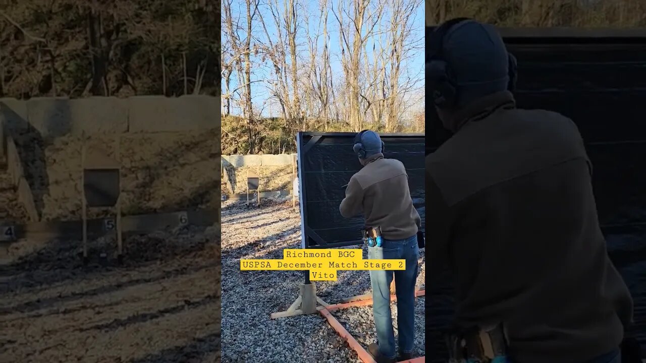 Richmond BGC #uspsa December match Stage 2 Vito #unloadshowclear #idpa