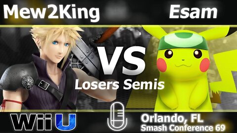 MVG FOX|Mew2King (Cloud) vs. PG|Esam (Pikachu) - Losers Semis Smash Wii U - SC:69