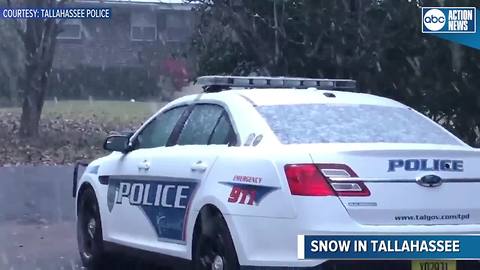 Snow falls in Tallahassee as most of Florida faces winter storm watches and warnings