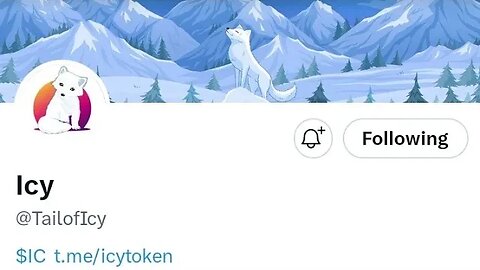 Icy Token; $IC #icy @TailofIcy @icy