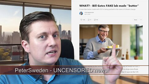 Bill Gates new FAKE lab grown butter