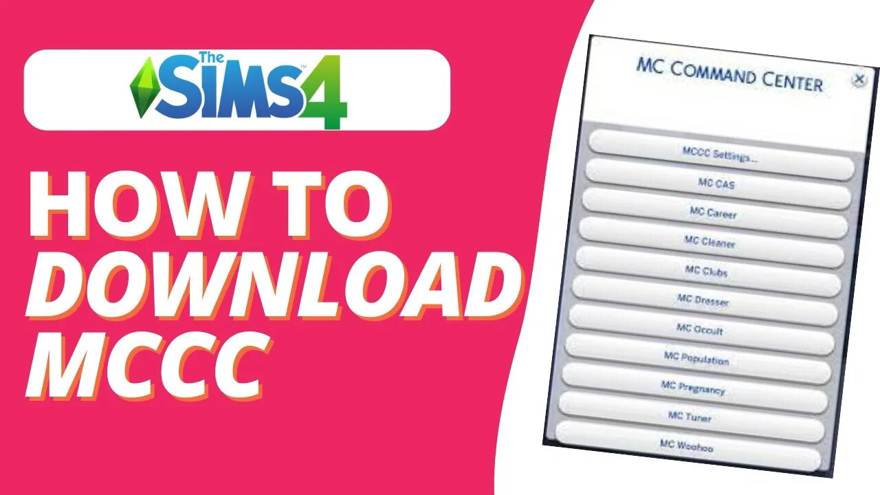 How To Download MC Command Center For Sims 4