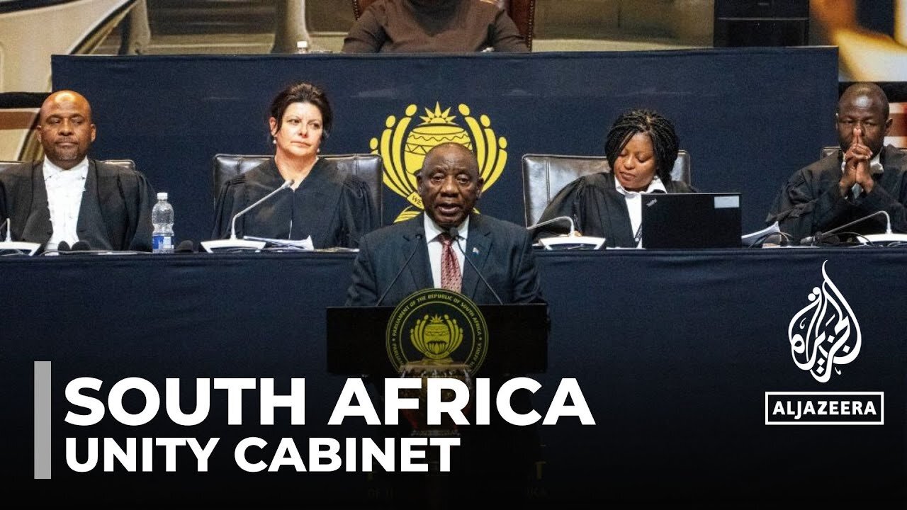 South Africa's Ramaphosa names new cabinet as deadlock broken