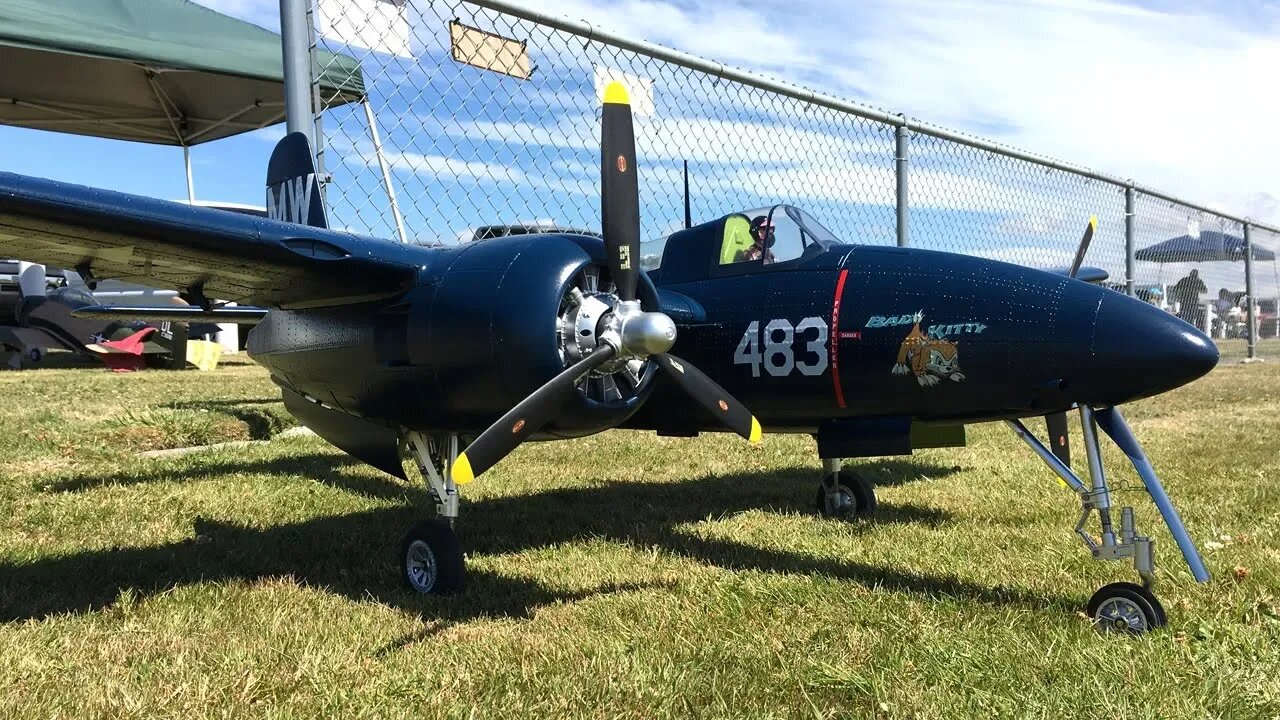 Robert's 1700mm FMS F7F Tigercat Bad Kitty Flight At Warbirds Over Whatcom