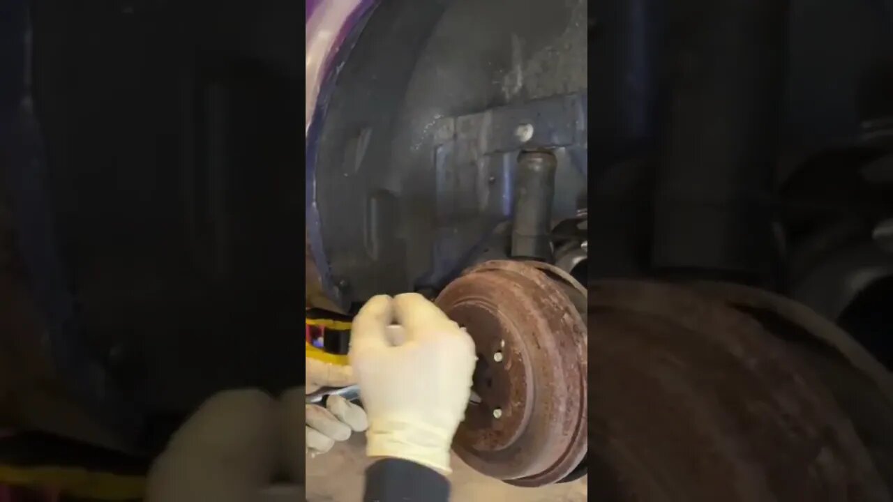 How To Remove a Stuck Rear Brake Drum #shorts