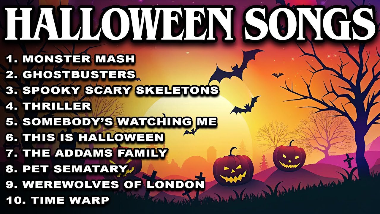 Halloween Songs 2025 - Halloween Party Music Playlist - Clean Halloween Songs Playlist