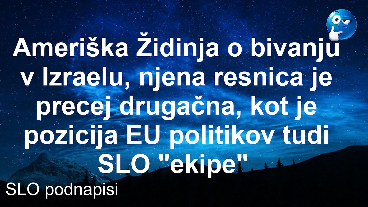 Ameriška ŽIdinja o bivanju v Izraelu, precej drugače kot EU'Slo politika