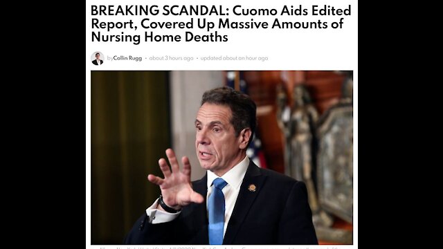 BREAKING SCANDAL: Cuomo Aids Edited Report, Covered Up Massive Amounts of Nursing Home Deaths