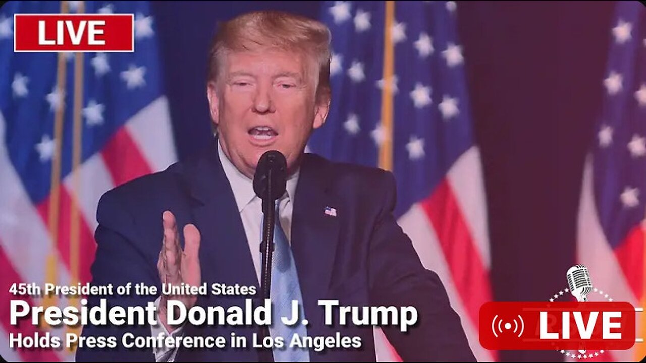 LIVE: President Trump Holds Press Conference in Los Angeles - 9/13/24