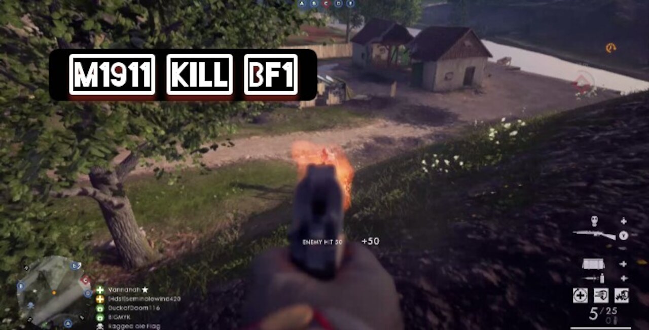 M1911 kill — Battlefield 1