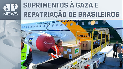 Avião da FAB com kits de ajuda humanitária decola de Roma para o Egito