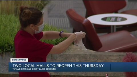 2 metro Detroit malls to reopen this Thursday