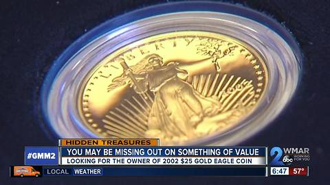 Are you missing a 2002 $25 gold eagle coin?