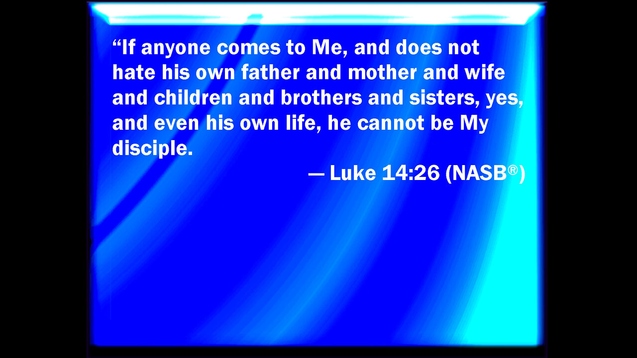 November 6 (Year 2) - What does Luke 14:26 mean? Tiffany Root & Kirk VandeGuchte