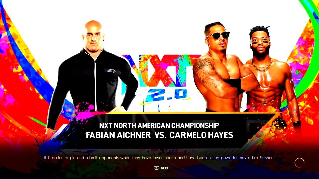 NXT Heatwave C Hayes w/ T Williams vs G Vinci for the NXT North American Championship