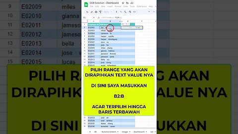 Merapihkan Spasi pada Kata - Google Sheets Tips & Tricks #belajaronline #googlesheets